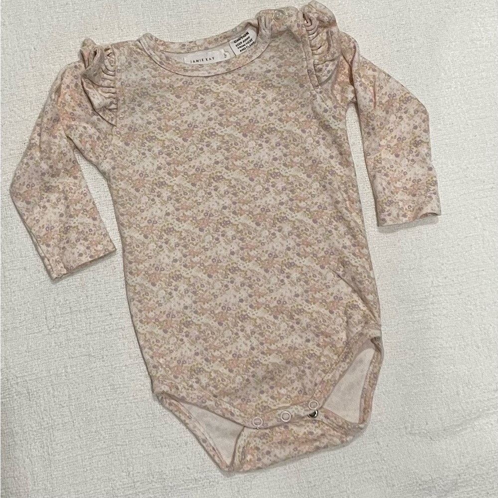 Jamie kay Organic Cotton Frill Bodysuit - Forget Me Knot